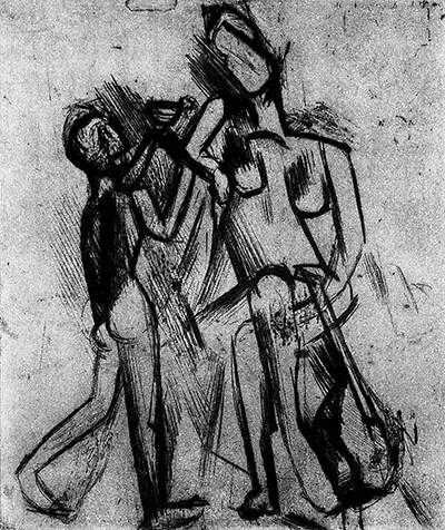 Two Naked Figures Pablo Picasso
